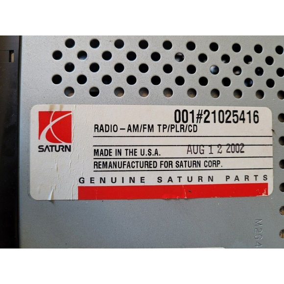 SATURN Genuine 2000-05 L VUE ION OEM AM FM CD Cassette Radio model No 22684453 - Picture 4 of 7